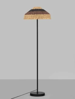 Lampa podłogowa Digilly czarno-brązowa