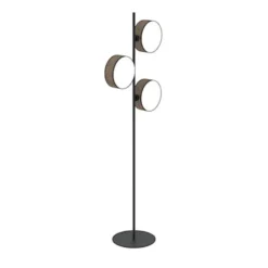Lampa podłogowa Drumz czarno-brązowa