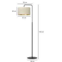 Lampa podłogowa Hellid 150 cm biała