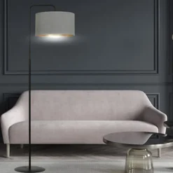 Lampa podłogowa Hellid 150 cm szara