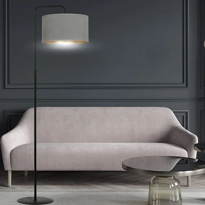 Lampa podłogowa Hellid 150 cm szara
