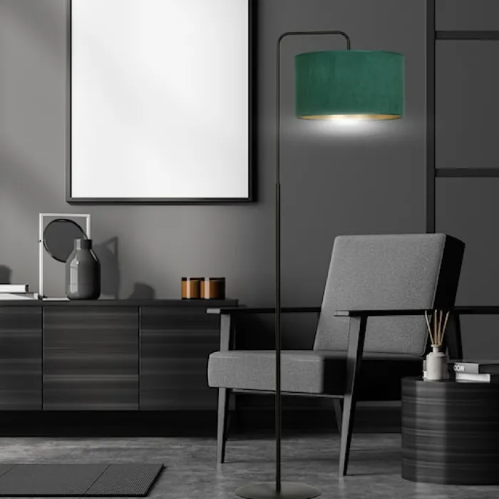 Lampa podłogowa Hellid 150 cm zielona