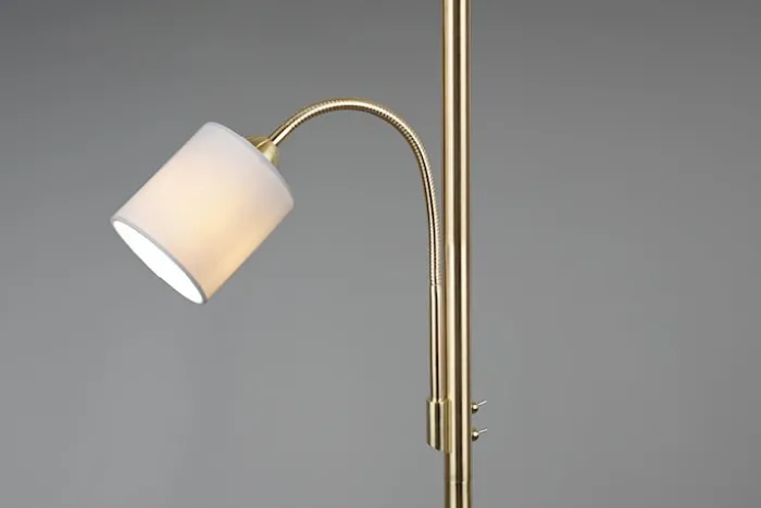 Lampa podłogowa Hotel x2 beżowo-złota
