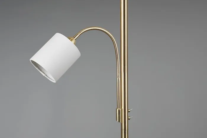 Lampa podłogowa Hotel x2 beżowo-złota