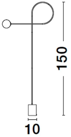 Lampa podłogowa Latuary czarna