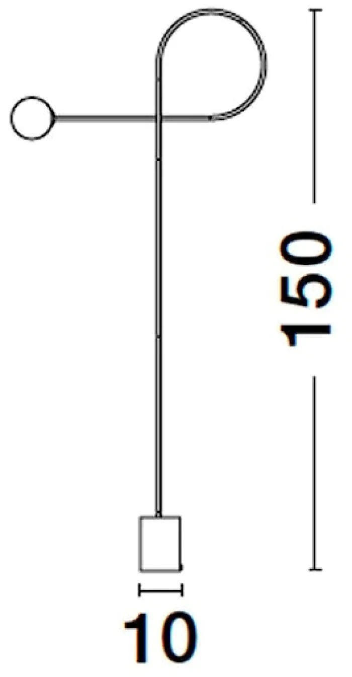 Lampa podłogowa Latuary czarna