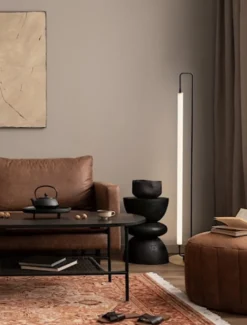 Lampa podłogowa Poucil LED złoto-czarna