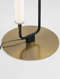 Lampa podłogowa Poucil LED złoto-czarna