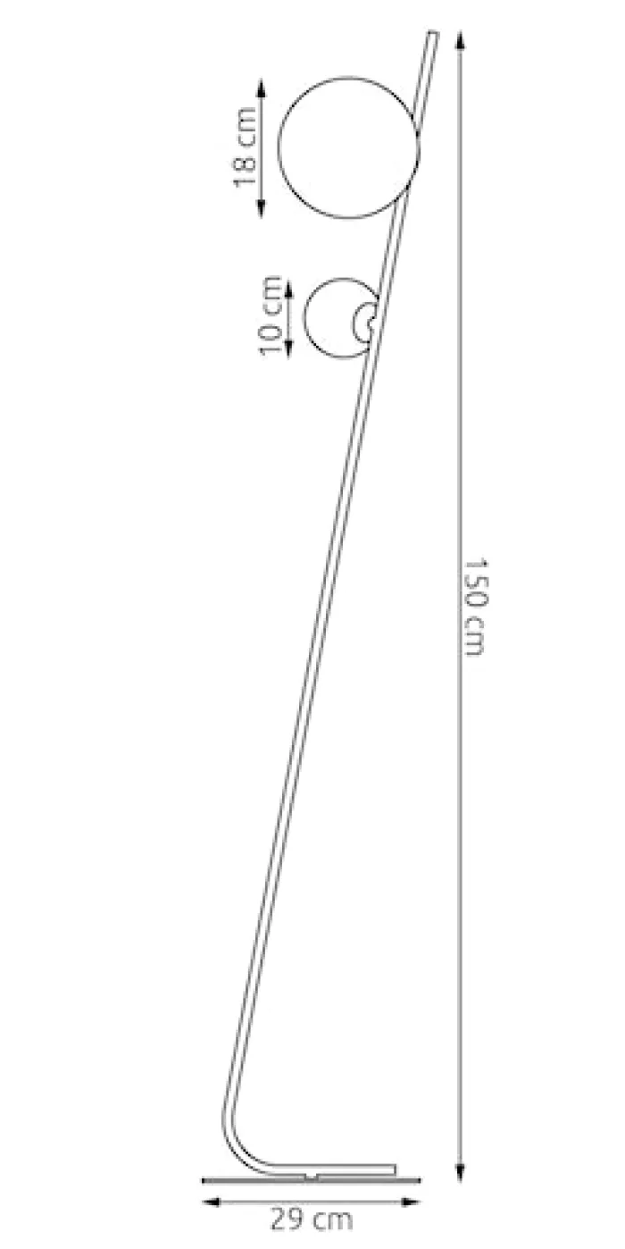 Lampa podłogowa Tatu x2 mokka
