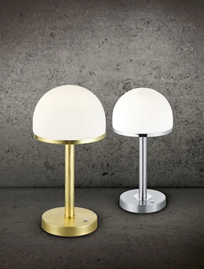 Lampa stołowa Berlin LED biało-srebrna