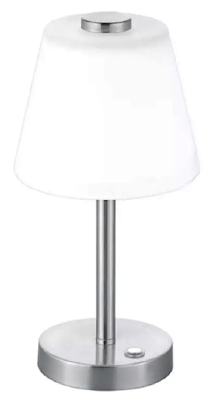 Lampa stołowa Emerald LED biało-srebrna