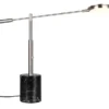 Lampa stołowa Fiore LED czarno-srebrna