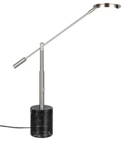 Lampa stołowa Fiore LED czarno-srebrna