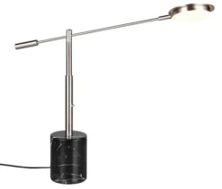 Lampa stołowa Fiore LED czarno-srebrna