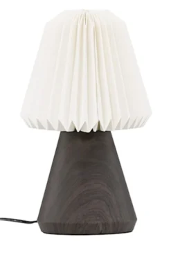 Lampa stołowa Fjallen 33 cm biała/orzech