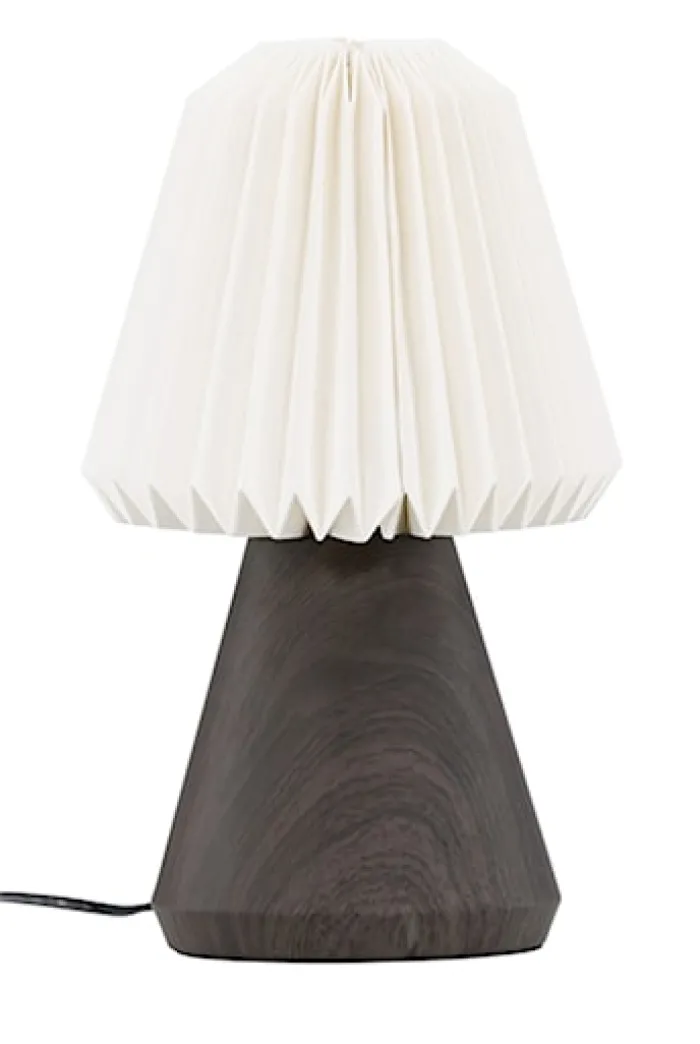 Lampa stołowa Fjallen 33 cm biała/orzech