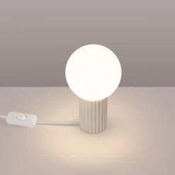 Lampa stołowa Halo beżowa