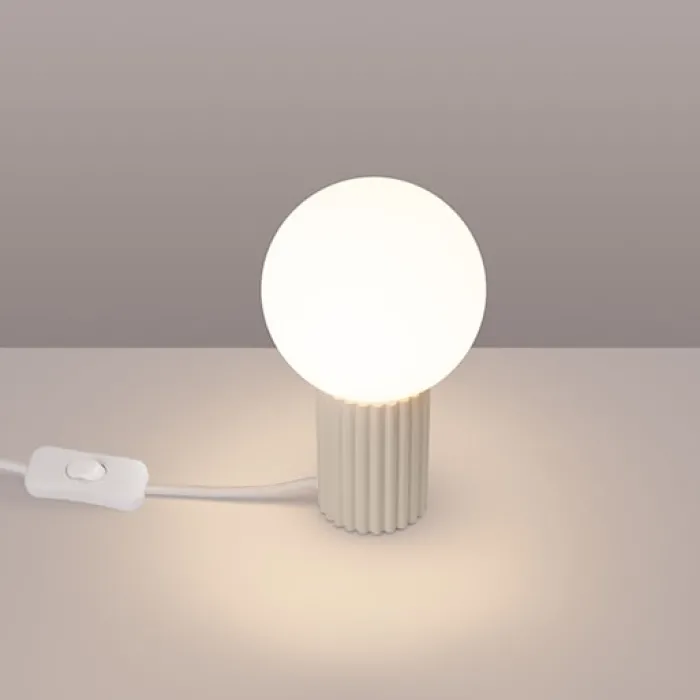Lampa stołowa Halo beżowa