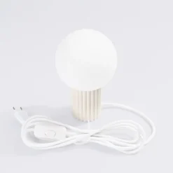 Lampa stołowa Halo beżowa