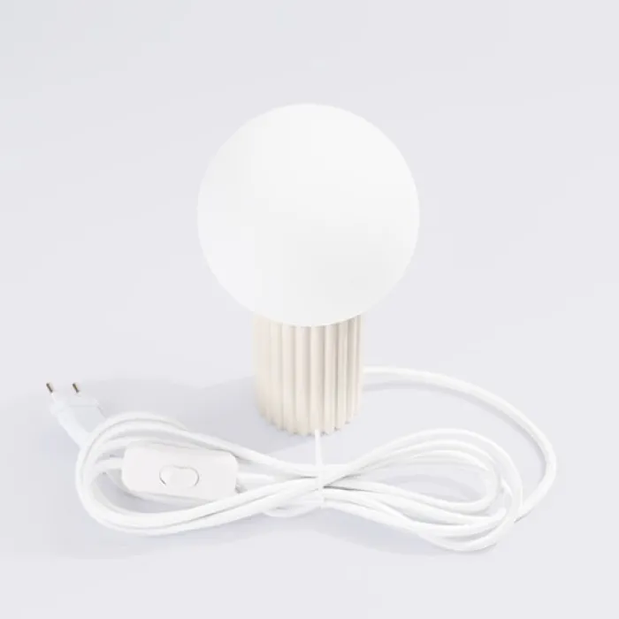 Lampa stołowa Halo beżowa