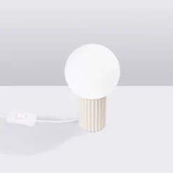 Lampa stołowa Halo beżowa
