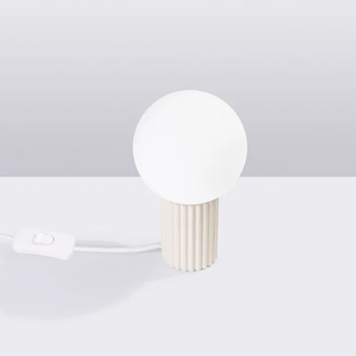 Lampa stołowa Halo beżowa