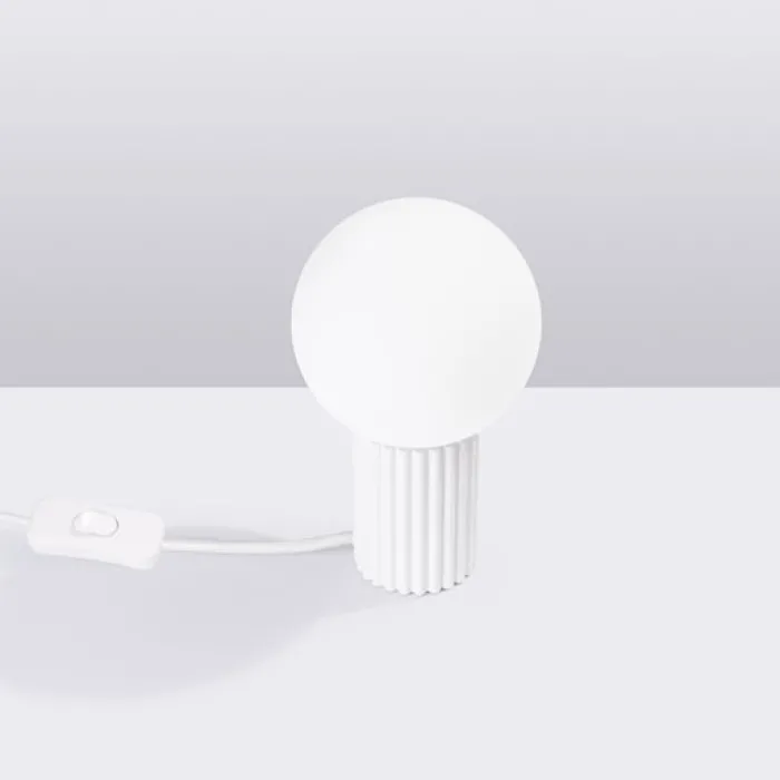 Lampa stołowa Halo biała