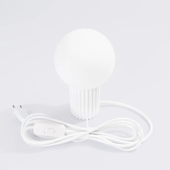Lampa stołowa Halo biała