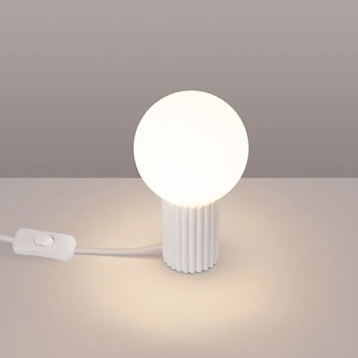 Lampa stołowa Halo biała