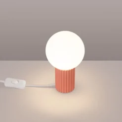 Lampa stołowa Halo brzoskwiniowa