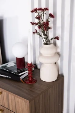 Lampa stołowa Halo burgund