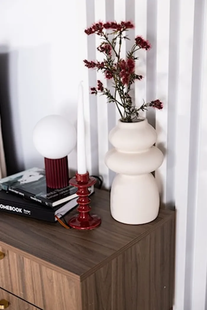 Lampa stołowa Halo burgund