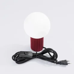 Lampa stołowa Halo burgund