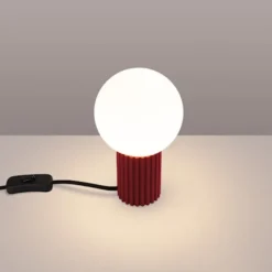 Lampa stołowa Halo burgund