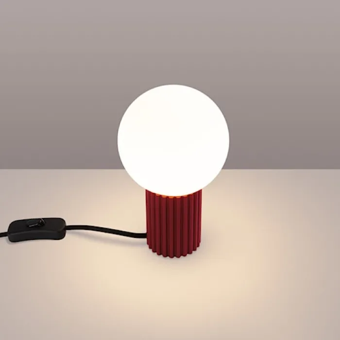 Lampa stołowa Halo burgund