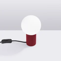 Lampa stołowa Halo burgund