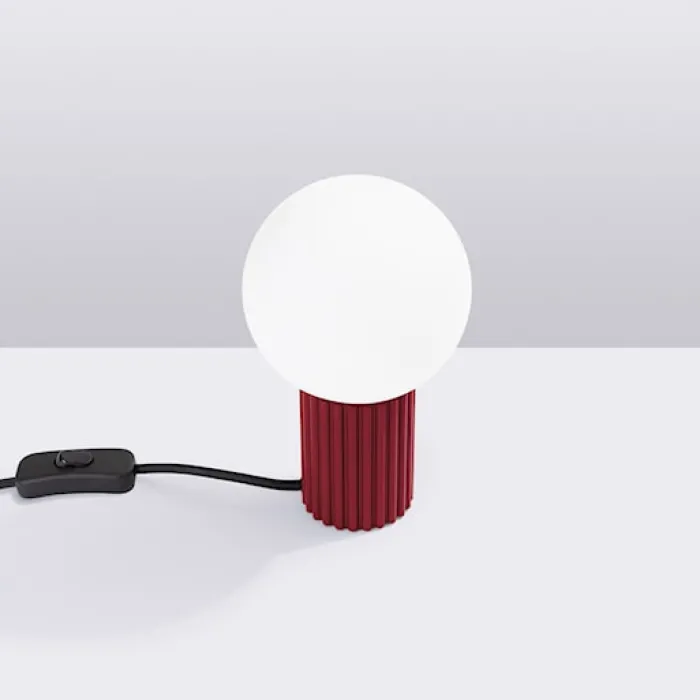 Lampa stołowa Halo burgund