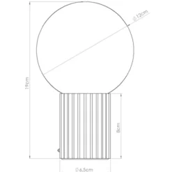 Lampa stołowa Halo mocca