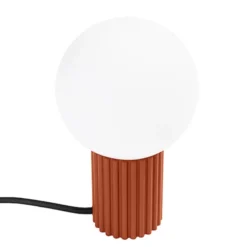 Lampa stołowa Halo ochra czerwona