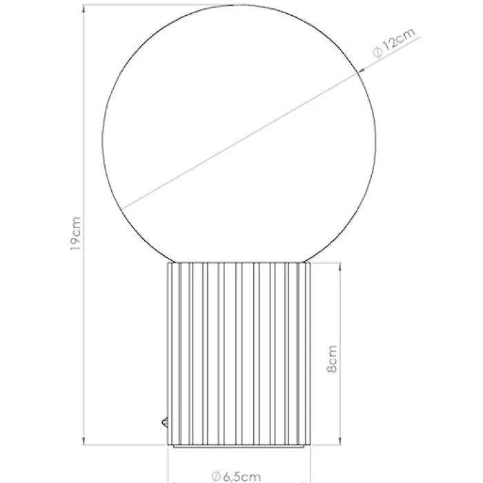 Lampa stołowa Halo ultramaryna