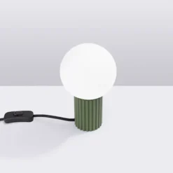 Lampa stołowa Halo zielona oliwka