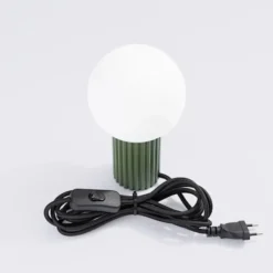 Lampa stołowa Halo zielona oliwka