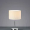 Lampa stołowa Hotel 32 cm biało-srebrna