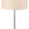 Lampa stołowa Hotel 55 cm biało-srebrna