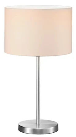 Lampa stołowa Hotel 55 cm biało-srebrna