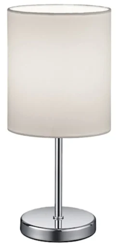 Lampa stołowa Jerry biało-srebrna