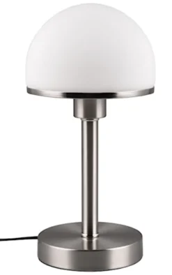 Lampa stołowa Joost biało-srebrna
