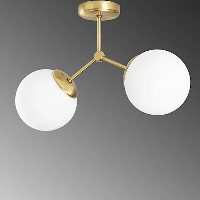 Lampa sufitowa Beid x2 złota