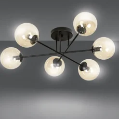 Lampa sufitowa Minturno miodowa x6