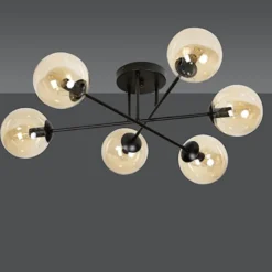 Lampa sufitowa Minturno miodowa x6